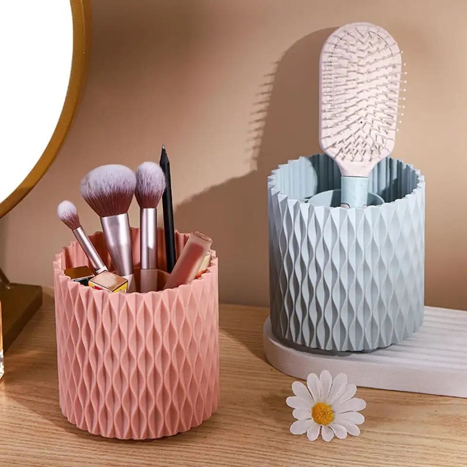 Makeup Bucket Organizer, Multifunctional Rotating Pencil Makeup Brush Holder, Hollow Multiuse Organizer, Non-slip Round Multi Grid Desktop Sundries Pencil Holder, Lipstick Eyebrow Pencil Holder, Desktop Makeup Brush Storage Bucket Makeup Bucket Organizer, Multifunctional Rotating Pencil Makeup Brush Holder, Hollow Multiuse Organizer, Non-slip Round Multi Grid Desktop Sundries Pencil Holder, Lipstick Eyebrow Pencil Holder, Desktop Makeup Brush Storage Bucket